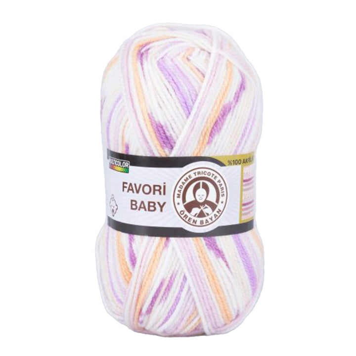 Madame Tricote Oren Bayan, Favori Baby, Hand Knitting Yarn, 100% Acrylic, 100g, 229 Yards