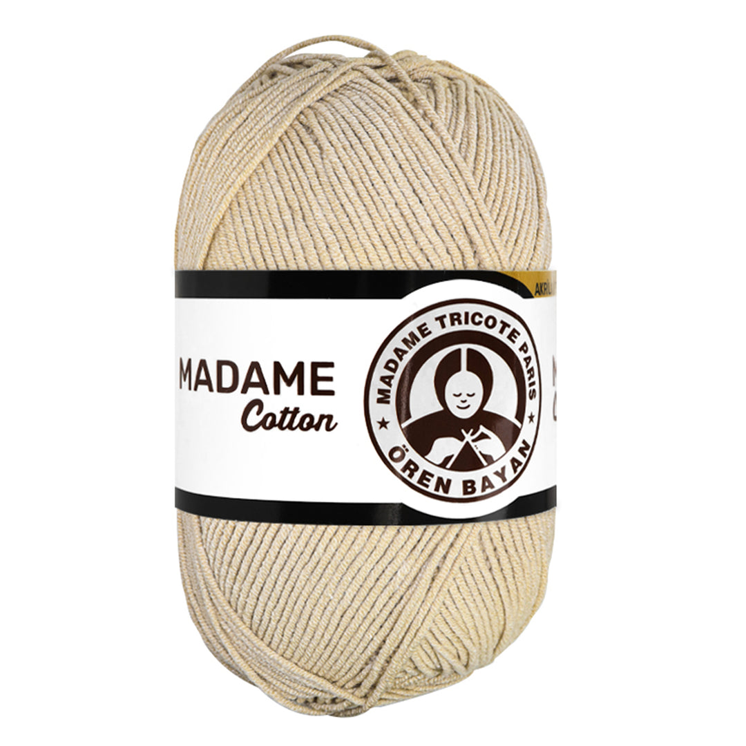Madame Tricote Paris Oren Bayan, Madame Cotton, Acrylic 51% & Cotton 49%, Handknitting Yarn, 5-Pack