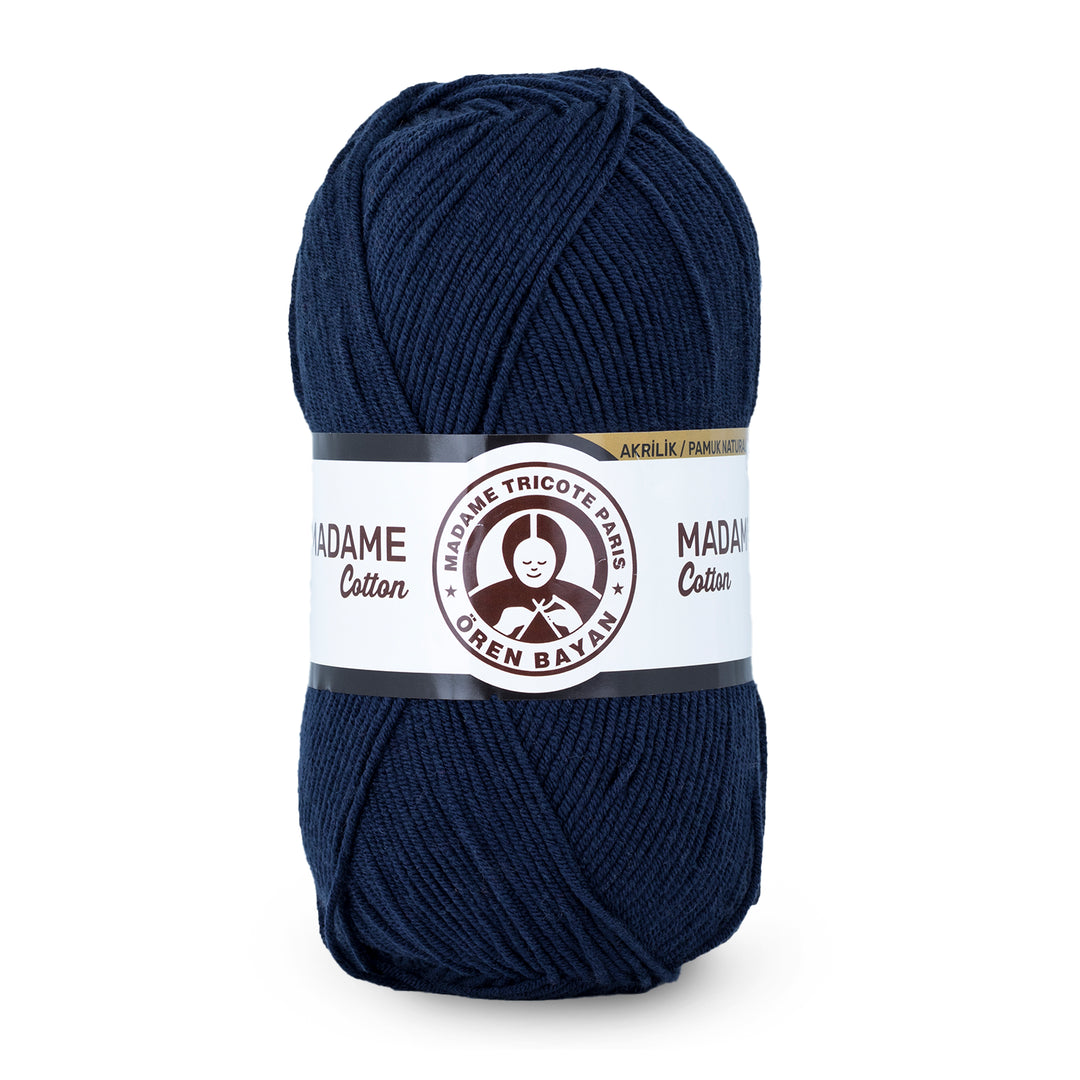Madame Tricote Paris Oren Bayan, Madame Cotton, Acrylic 51% & Cotton 49%, Handknitting Yarn, 5-Pack