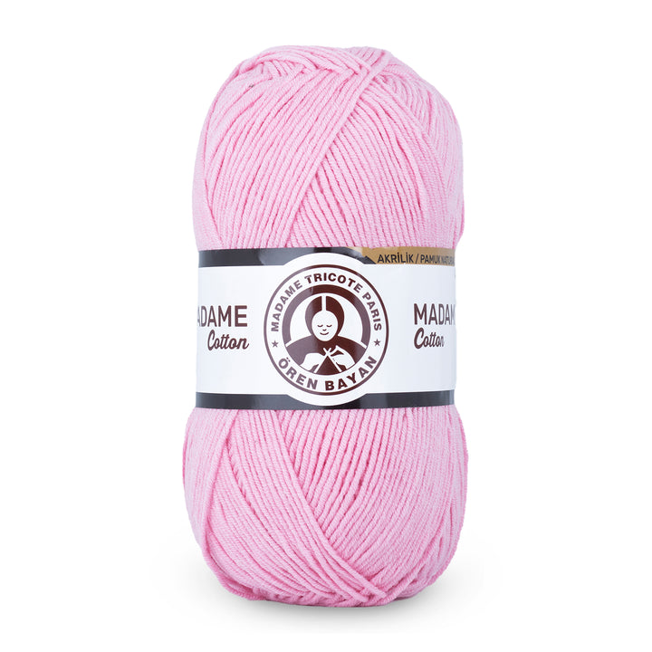 Madame Tricote Paris Oren Bayan, Madame Cotton, Acrylic 51% & Cotton 49%, Handknitting Yarn, 5-Pack