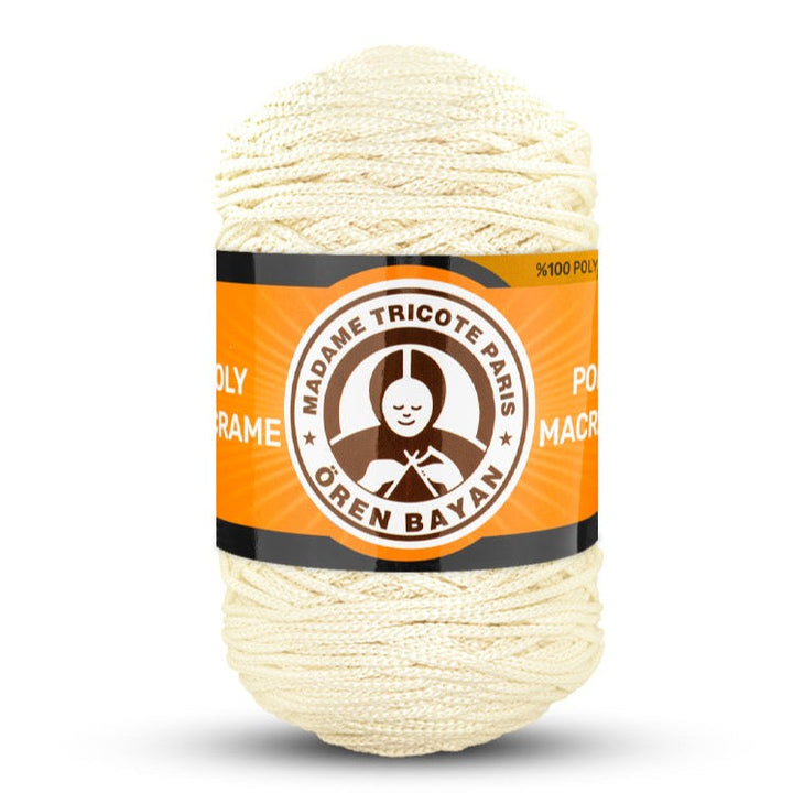 Poly Macramé Madame Tricote Paris Oren Bayan, 100% Polyester, 164 Yard, 250g, Variety Colors