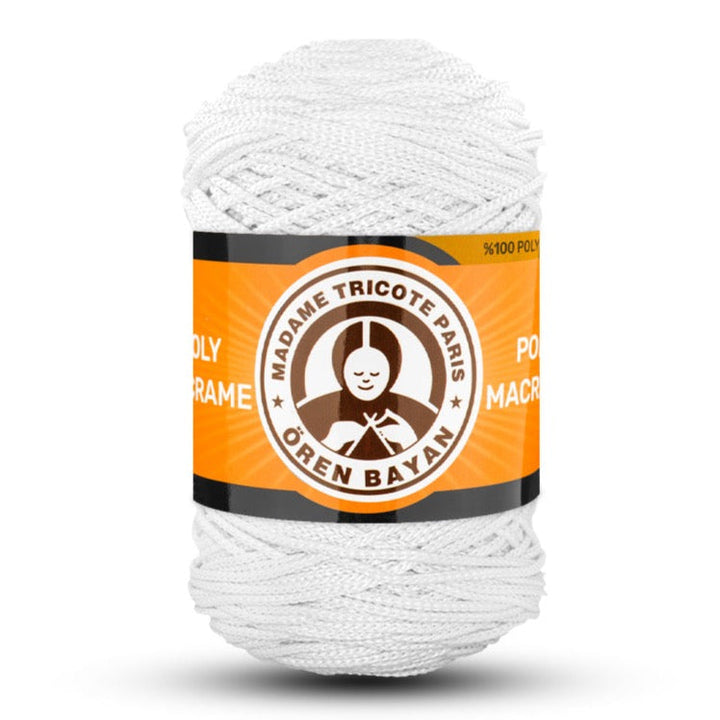 Poly Macramé Madame Tricote Paris Oren Bayan, 100% Polyester, 164 Yard, 250g, Variety Colors, 4-Pack