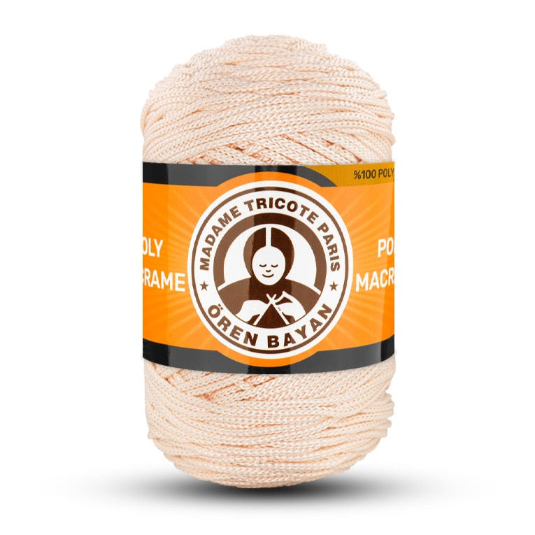 Poly Macramé Madame Tricote Paris Oren Bayan, 100% Polyester, 164 Yard, 250g, Variety Colors