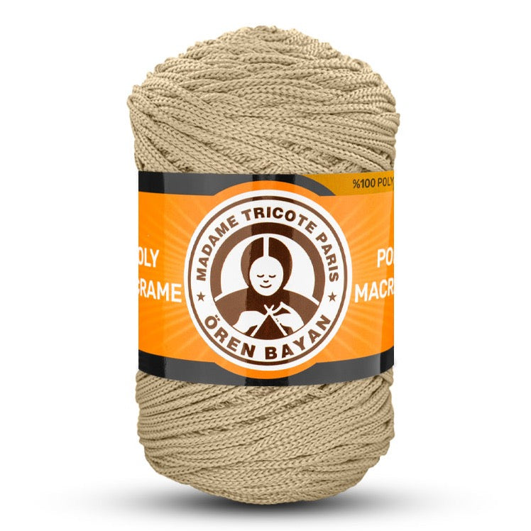 Poly Macramé Madame Tricote Paris Oren Bayan, 100% Polyester, 164 Yard, 250g, Variety Colors
