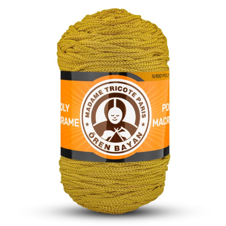 Poly Macramé Madame Tricote Paris Oren Bayan, 100% Polyester, 164 Yard, 250g, Variety Colors
