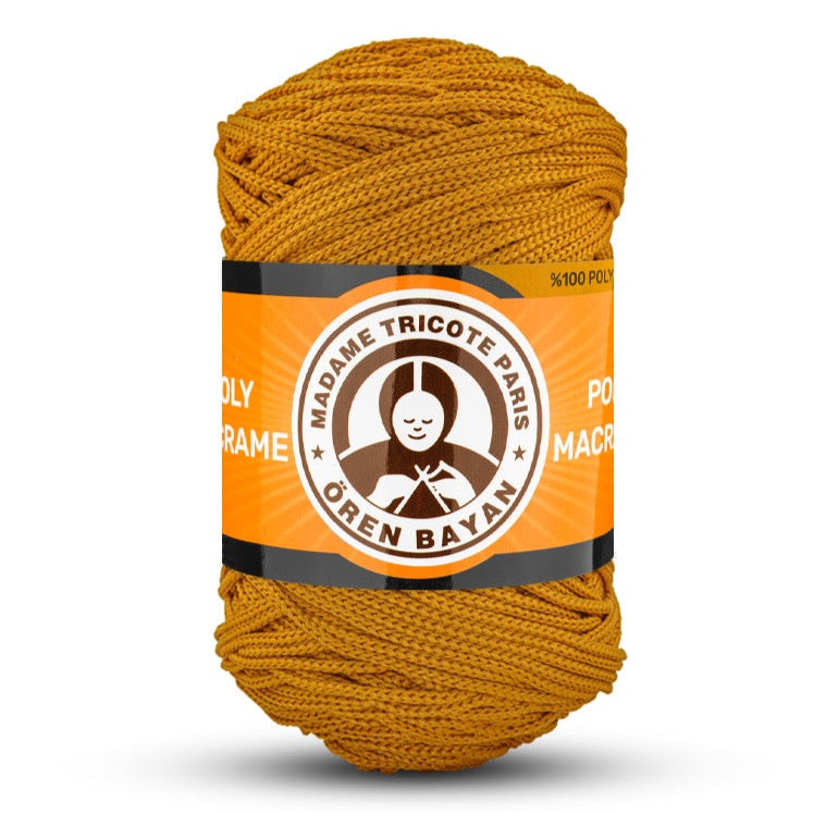 Poly Macramé Madame Tricote Paris Oren Bayan, 100% Polyester, 164 Yard, 250g, Variety Colors