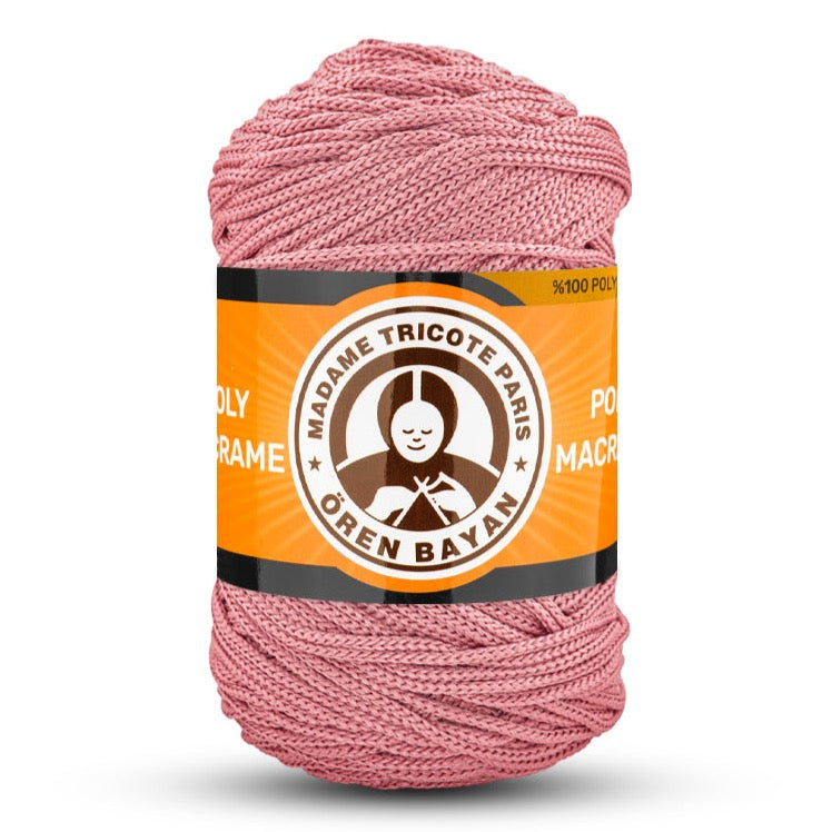 Poly Macramé Madame Tricote Paris Oren Bayan, 100% Polyester, 164 Yard, 250g, Variety Colors, 4-Pack