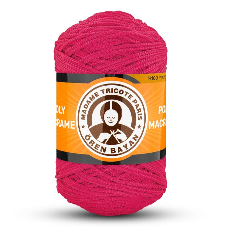 Poly Macramé Madame Tricote Paris Oren Bayan, 100% Polyester, 164 Yard, 250g, Variety Colors