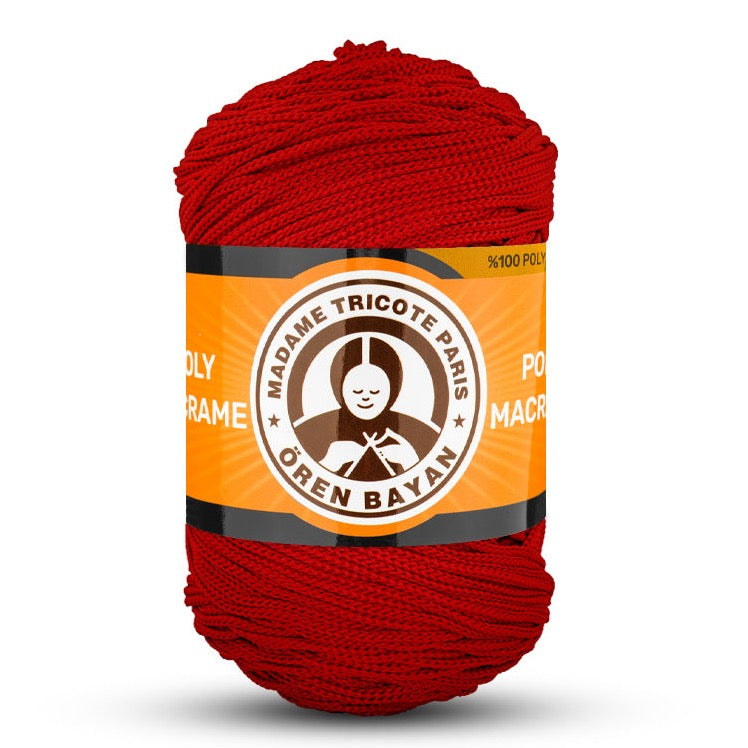 Poly Macramé Madame Tricote Paris Oren Bayan, 100% Polyester, 164 Yard, 250g, Variety Colors