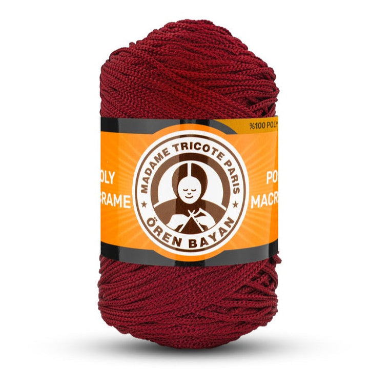 Poly Macramé Madame Tricote Paris Oren Bayan, 100% Polyester, 164 Yard, 250g, Variety Colors, 4-Pack