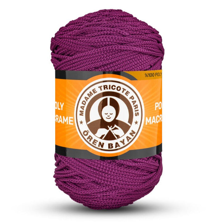 Poly Macramé Madame Tricote Paris Oren Bayan, 100% Polyester, 164 Yard, 250g, Variety Colors, 4-Pack