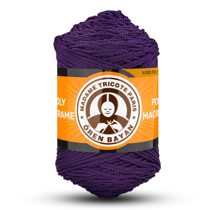 Poly Macramé Madame Tricote Paris Oren Bayan, 100% Polyester, 164 Yard, 250g, Variety Colors, 4-Pack