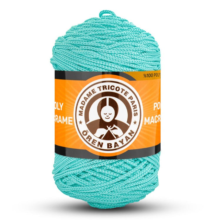 Poly Macramé Madame Tricote Paris Oren Bayan, 100% Polyester, 164 Yard, 250g, Variety Colors, 4-Pack