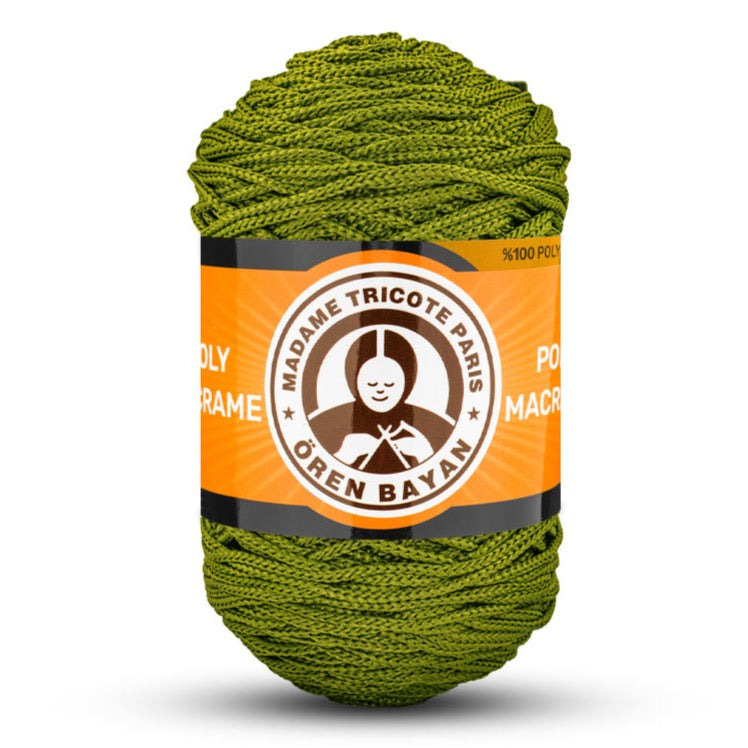 Poly Macramé Madame Tricote Paris Oren Bayan, 100% Polyester, 164 Yard, 250g, Variety Colors