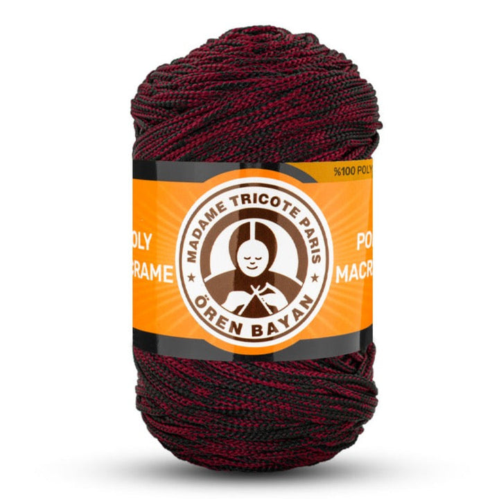 Poly Macramé Madame Tricote Paris Oren Bayan, 100% Polyester, 164 Yard, 250g, Variety Colors, 4-Pack