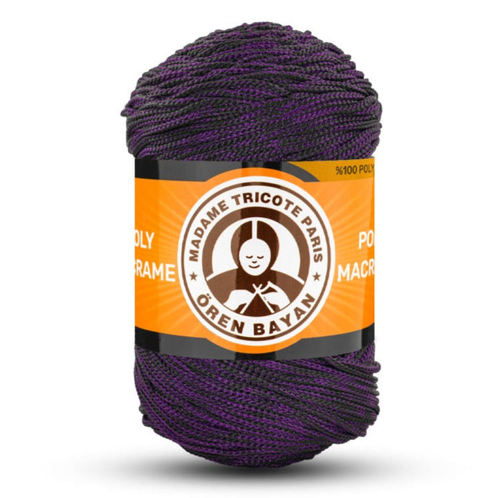 Poly Macramé Madame Tricote Paris Oren Bayan, 100% Polyester, 164 Yard, 250g, Variety Colors, 4-Pack
