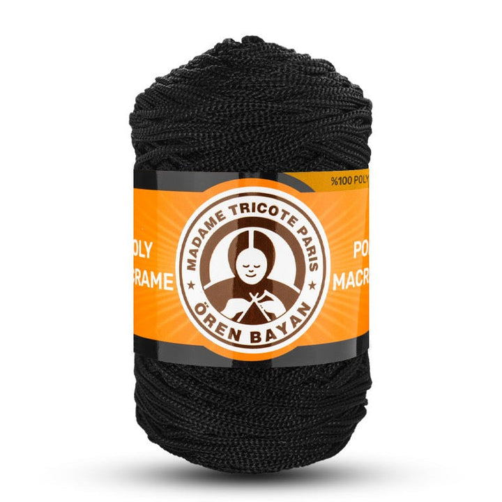 Poly Macramé Madame Tricote Paris Oren Bayan, 100% Polyester, 164 Yard, 250g, Variety Colors, 4-Pack