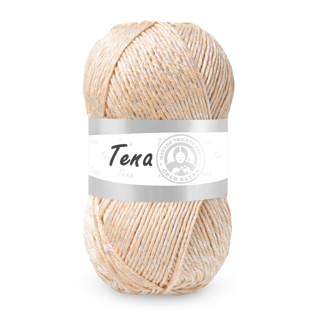 Madame Tricote Paris Oren Bayan, Tena, Cotton 50% & Polyester 50%, Handknitting Yarn, 100g, 5-Pack