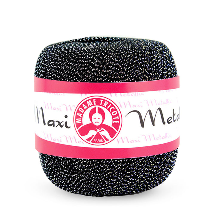 Madame Tricote Paris,  Maxi Metallic,  Cotton 96% and Metallic 4%,  Handknitting Yarn, 6-Pack