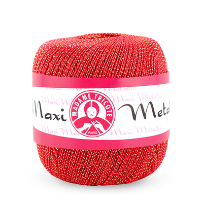 Madame Tricote Paris,  Maxi Metallic,  Cotton 96% and Metallic 4%,  Handknitting Yarn