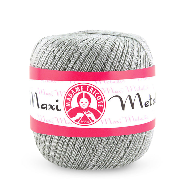 Madame Tricote Paris,  Maxi Metallic,  Cotton 96% and Metallic 4%,  Handknitting Yarn, 6-Pack