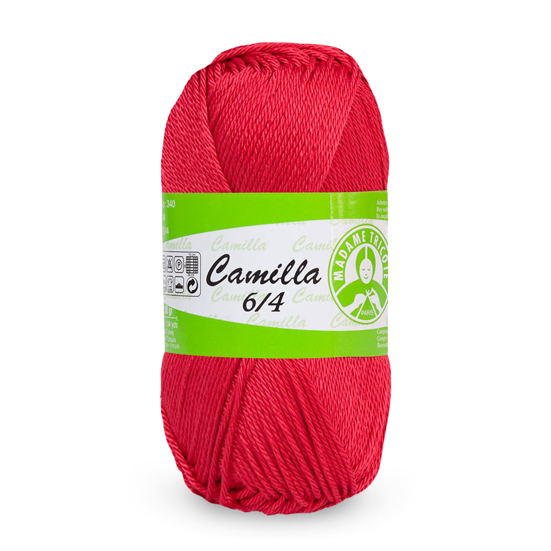 Madame Tricote Paris,  Camilla 6/4, Wool Cotton 100%,  Handknitting Yarn,  50g,  125 meters