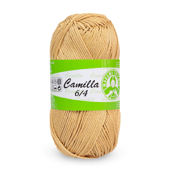 Madame Tricote Paris,  Camilla 6/4, Wool Cotton 100%,  Handknitting Yarn,  50g,  125 meters, 10-Pack