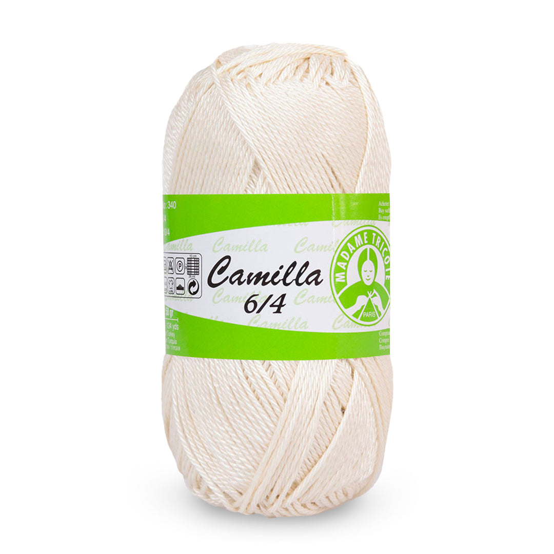 Madame Tricote Paris,  Camilla 6/4, Wool Cotton 100%,  Handknitting Yarn,  50g,  125 meters, 10-Pack