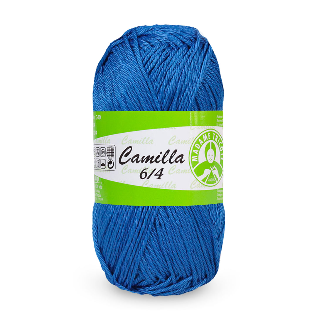 Madame Tricote Paris,  Camilla 6/4, Wool Cotton 100%,  Handknitting Yarn,  50g,  125 meters, 10-Pack