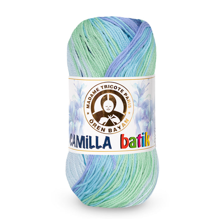 Madame Tricote Paris,  Camilla Batik,  Cotton 100%,  Handknitting Yarn,  100g,  274 yards, 5-Pack