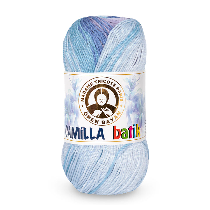 Madame Tricote Paris,  Camilla Batik,  Cotton 100%,  Handknitting Yarn,  100g,  274 yards, 5-Pack