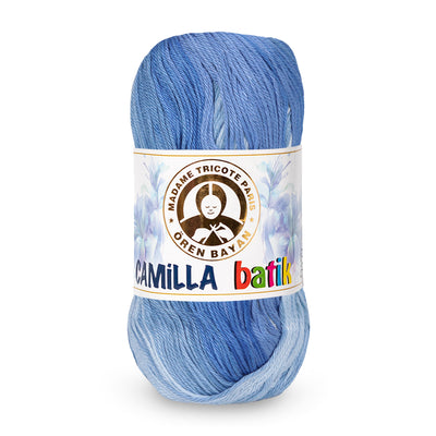 Madame Tricote Paris Oren Bayan, Camilla Batik, Cotton 100%, Handknitting Yarn, 100g, 274 yards, 5-Pack