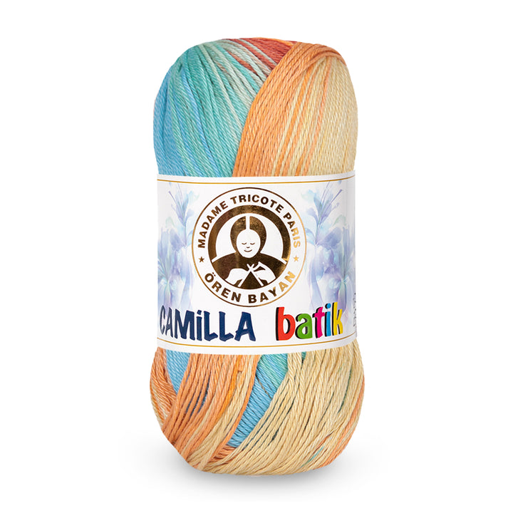 Madame Tricote Paris,  Camilla Batik,  Cotton 100%,  Handknitting Yarn,  100g,  274 yards, 5-Pack
