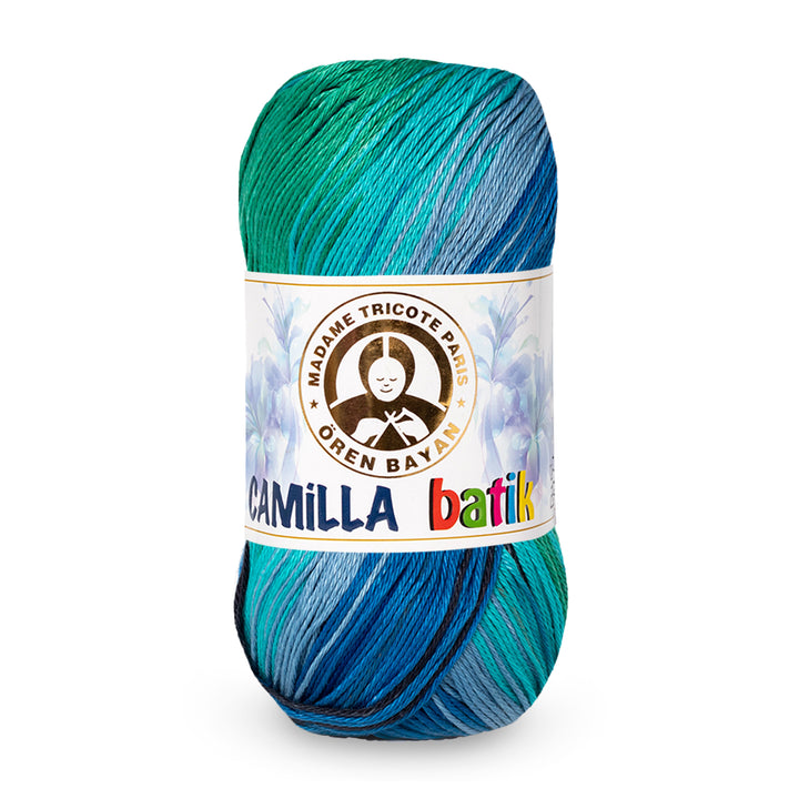 Madame Tricote Paris,  Camilla Batik,  Cotton 100%,  Handknitting Yarn,  100g,  274 yards