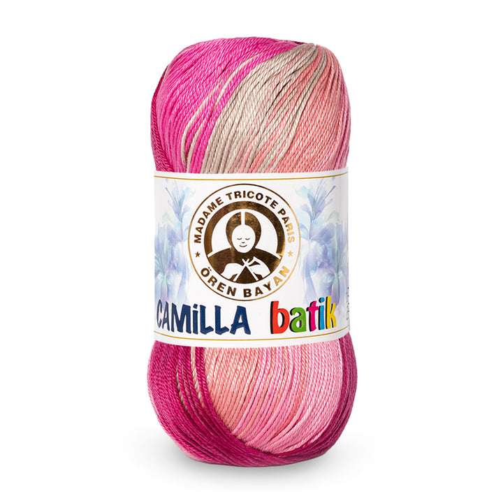 Madame Tricote Paris,  Camilla Batik,  Cotton 100%,  Handknitting Yarn,  100g,  274 yards