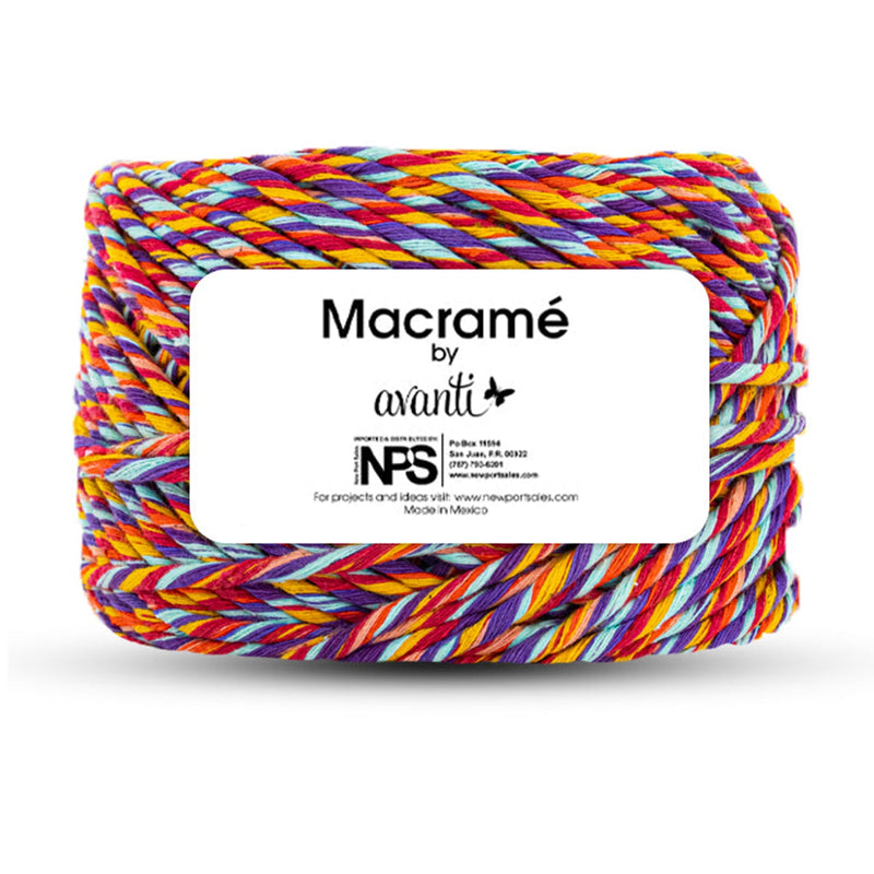 Avanti , Macramé Cotton Thread  , 5mm ,150 Yards, 500 grams ,Twine String Colored