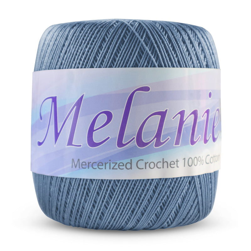 Melanie by Avanti,  100% Pure Mercerized Cotton Crochet Thread Yarn,   50 Grams,  300 Yards, 1 Roll, 6-Pack