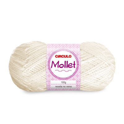 Círculo Mollet, Acrylic Yarn Skeins, Craft Yarn for Knitting and Crochet, 500 Tex, 200 Meters, 1 Roll,    5-Pack