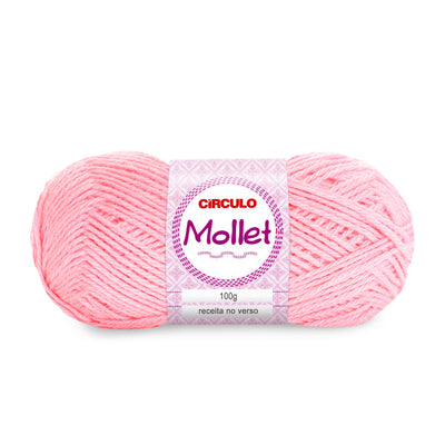 Círculo Mollet, Acrylic Yarn Skeins, Craft Yarn for Knitting and Crochet, 500 Tex, 200 Meters, 1 Roll