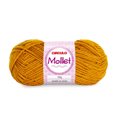 Círculo Mollet, Acrylic Yarn Skeins, Craft Yarn for Knitting and Crochet, 500 Tex, 200 Meters, 1 Roll,    5-Pack