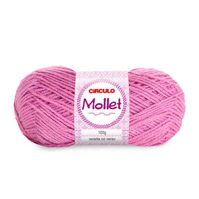 Círculo Mollet, Acrylic Yarn Skeins, Craft Yarn for Knitting and Crochet, 500 Tex, 200 Meters, 1 Roll,    5-Pack