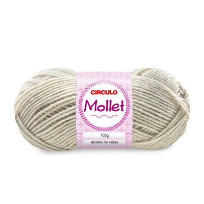 Círculo Mollet, Acrylic Yarn Skeins, Craft Yarn for Knitting and Crochet, 500 Tex, 200 Meters, 1 Roll,    5-Pack