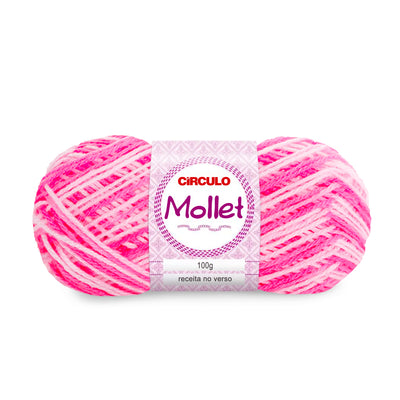 Círculo Mollet, Acrylic Yarn Skeins, Craft Yarn for Knitting and Crochet, 500 Tex, 200 Meters, 1 Roll,    5-Pack