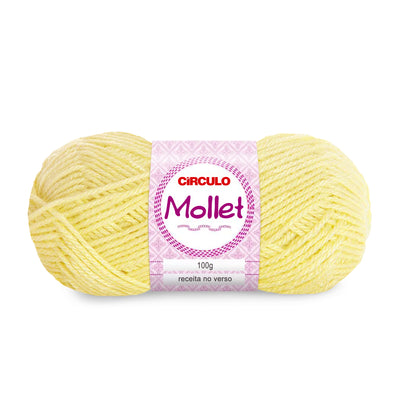 Círculo Mollet, Acrylic Yarn Skeins, Craft Yarn for Knitting and Crochet, 500 Tex, 200 Meters, 1 Roll,    5-Pack