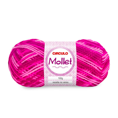 Círculo Mollet, Acrylic Yarn Skeins, Craft Yarn for Knitting and Crochet, 500 Tex, 200 Meters, 1 Roll