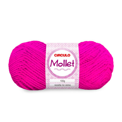 Círculo Mollet, Acrylic Yarn Skeins, Craft Yarn for Knitting and Crochet, 500 Tex, 200 Meters, 1 Roll,    5-Pack