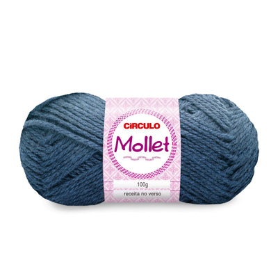 Círculo Mollet, Acrylic Yarn Skeins, Craft Yarn for Knitting and Crochet, 500 Tex, 200 Meters, 1 Roll,    5-Pack