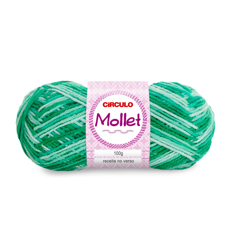 Círculo Mollet, Acrylic Yarn Skeins, Craft Yarn for Knitting and Crochet, 500 Tex, 200 Meters, 1 Roll