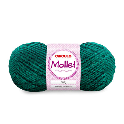 Círculo Mollet, Acrylic Yarn Skeins, Craft Yarn for Knitting and Crochet, 500 Tex, 200 Meters, 1 Roll,    5-Pack