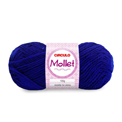 Círculo Mollet, Acrylic Yarn Skeins, Craft Yarn for Knitting and Crochet, 500 Tex, 200 Meters, 1 Roll,    5-Pack